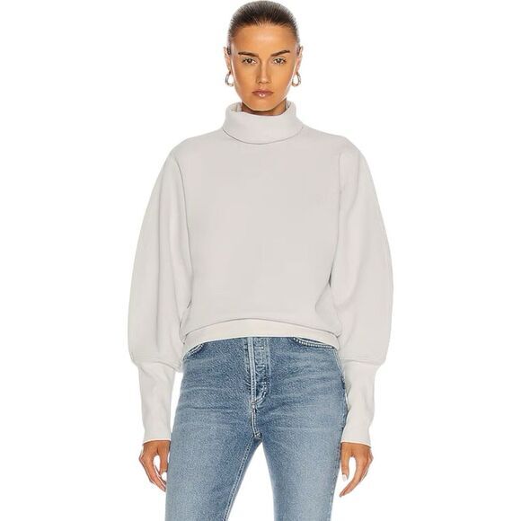 Agolde Sweaters - NWT AGOLDE Turtleneck Sweatshirt Size XS Ribbed Trim Pullover Minimalist Chic
